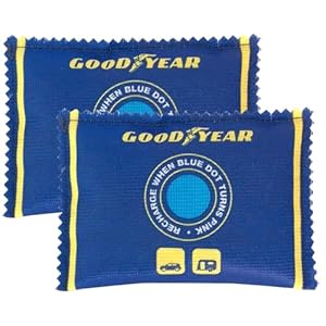 2 Pack Goodyear Car Dehumidifier Bag | Reusable | Anti Mist Moisture Condensation Absorbing | Keep Windows and Windscreen Clear of Water Vapour | Also Suitable for Small Rooms