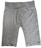 Maschinenwaschbar NINE WEST Active Compression Seamless Bikershorts, Meliert, grau, Gro