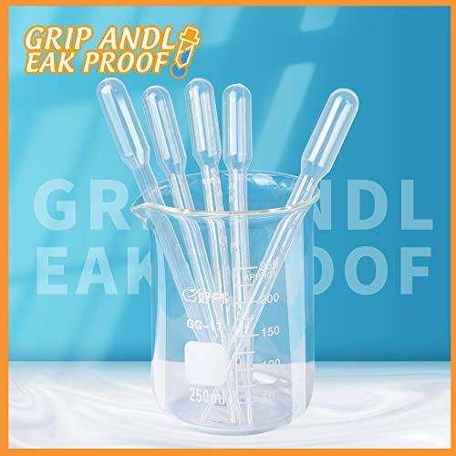Teenitor 300PCS 3ML Plastic Transfer Pipettes Eye