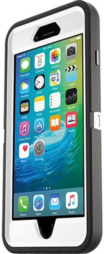 OtterBox Defender Series Rugged Case for iPhone 6s Plus & iPhone 6 Plus Non-Retail Packaging - Black/White - CASE ONLY