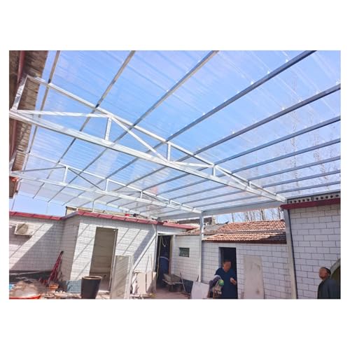 Pannelli Per Tetti Ondulati，Lamiere Grecate Protezione Uv Antipioggia Pannelli Isolanti，Lamiere per Coperture in FRP，Lastra Grecata Trasparente，Lamiere Ondulate per Serra(3pcs,0.9*0.5m/35*20in)