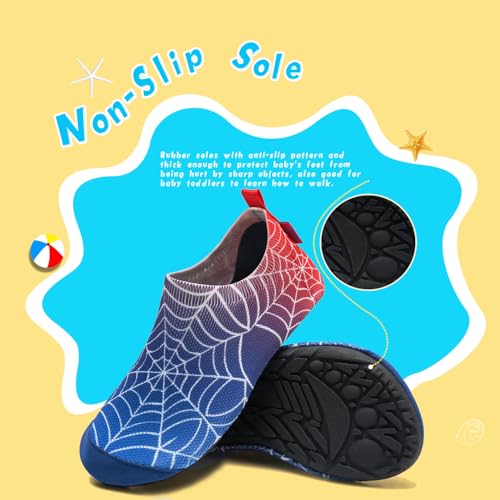 Image of WateLves Kids Water Shoes Toddler Girls Boys Barefoot Non-Slip Quick Dry Aqua Socks for Beach Swim Walking