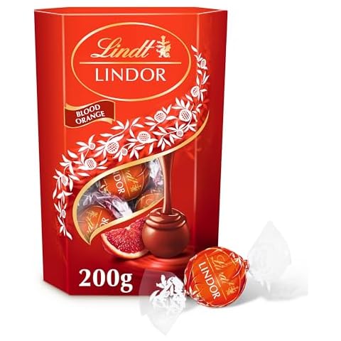 Lindt Lindor Blood Orange Milk Chocolate Truffles Cover