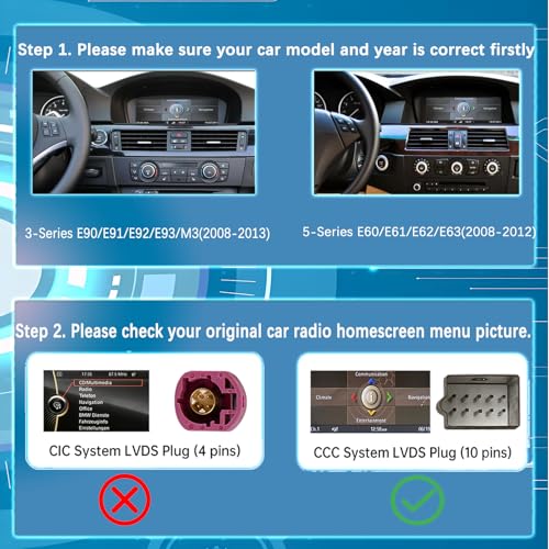 Pantalla táctil Linux 8.8" para BMW con CarPlay y Android Auto miniatura 3