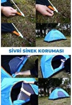 Otomatik Havada Açılan Su Geçirmez Çadır 4 Kişilik