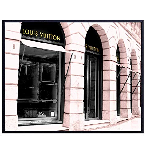 Photo of Louis Vuitton LV Store - Glam Wall Decor Designer Art â€“ Unique Home Decor Poster for Apartment, Office, Living Room, Bedroom â€“ Chic Gift for Women, Couture Fashion Fans â€“ 8x10 Picture Print