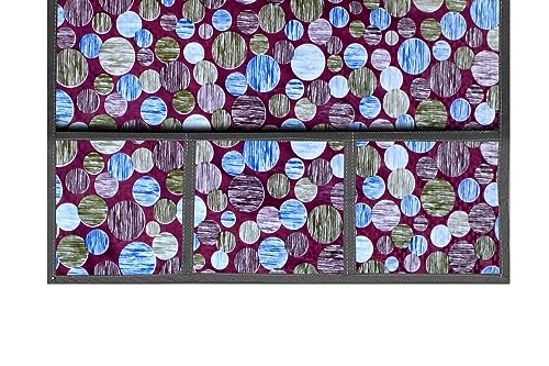 Image of The Furnishing Tree Fridge Top Cover Compatible for Samsung RR26C3893UT /HL, 246 LTR WxL 65x111 in CM Abstract Pattern Multicolor Light