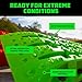 Rhino USA Off-Road Recovery Traction Boards - 2 Pack Ultimate Tire Traction Mountable Mats for 4X4 Vehicles in Sand, Mud & Snow. Heavy Duty Zipper Carry Bag and Leashes Included - (Green)