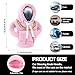 PLALEI Gear Shift Hoodie, Funny Car Gear Shift Cover, Cute Car Shift Knob Hoodie, Automotive Interior Accessories, Universal Fit Knob Cover Gift (Pink)