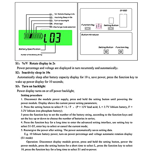 Misuratore di batteria DC 12 V 24 V 36 V 48 V 60 V...