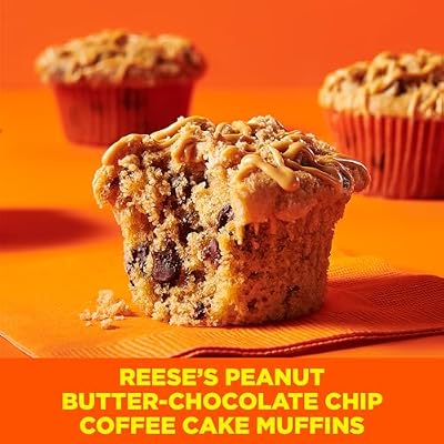 Betty Crocker REESE'S Peanut Butter Coffee Cake Mix with Mini REESE'S Peanut Butter Chips and Brown Sugar Streusel Topping, 14.2 oz
