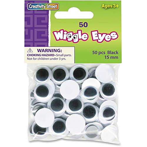 Creativity Street Children's Art Wiggle Wiggly Eye, Black #TOP13