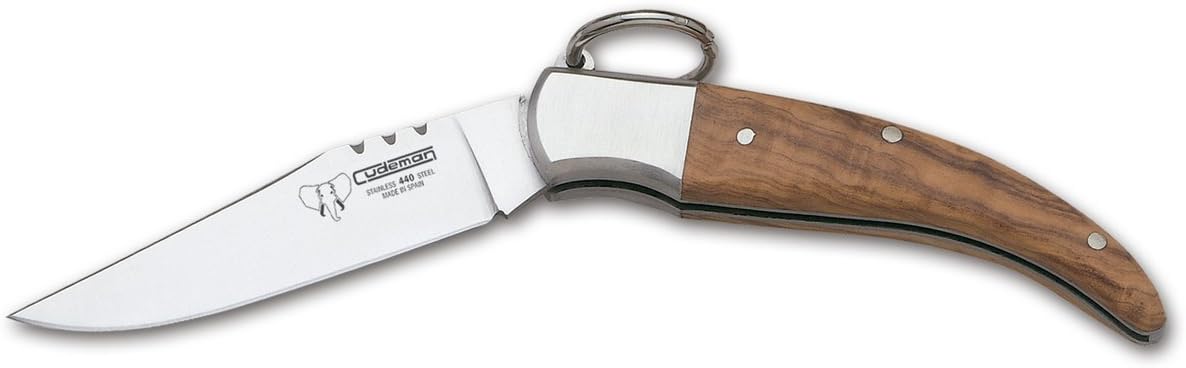 Cudeman Classic Folding Knife 302-L with Olive Wood Handle 9 cm. Unit in Liquidation