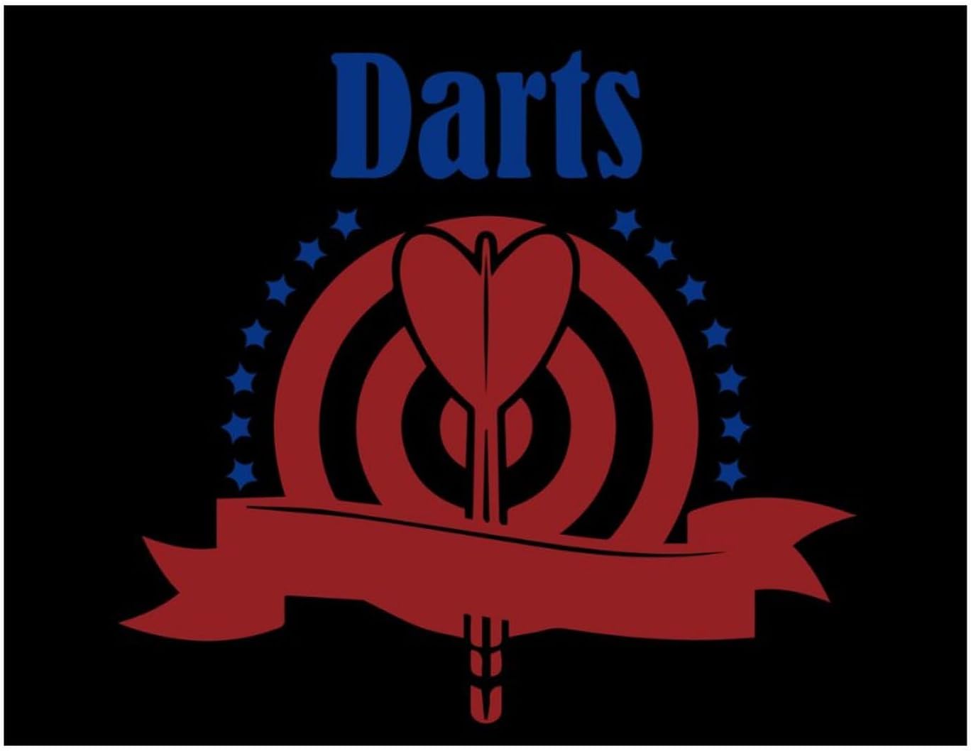 Darts Board Logo Printed Diamond 5D Painting Kit 16x20in DIY Full Drill Craft with Tools for Home Wall Decor Gift Yellow Wood 50 * 40cm