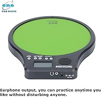 Vista 2 de ENO MUSIC Juego de práctica de tambor de goma para principiantes con metrónomo audible 2 en 1 herramienta de entrenamiento de ritmo