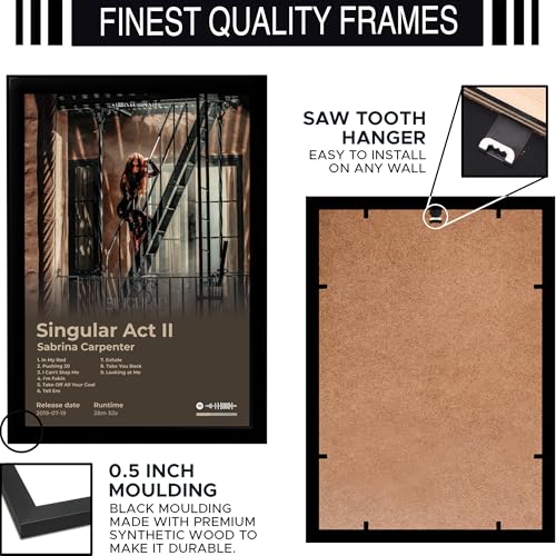 Image of BLINKART Sabrina Carpenter- Singular Act II Wall Photo Frames | Wall Art for Bedroom, Living Room, Studio or Office | Album Cover Print with Spotify Song Link QR Code | Gift for Fans - 8x12 In