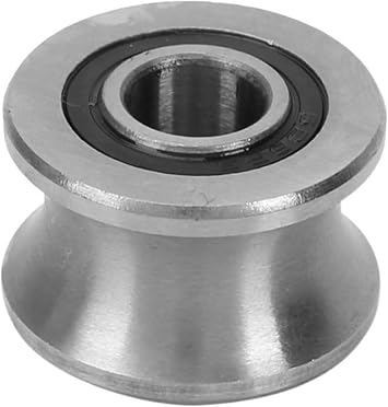 Double Sealed deep Groove Ball Bearings 1pcs U22 8 * 22.5 * 14.5mm U Shaped Round Bottom Track Bearing Sliding Rollers Bearing Groove Ball Bearings Bearing
