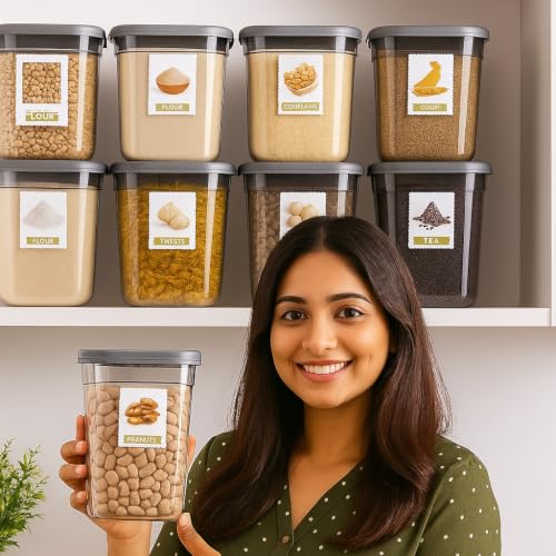 Image of Food Storage Containers Airtight Set, 1000ml (Pack of 12)
