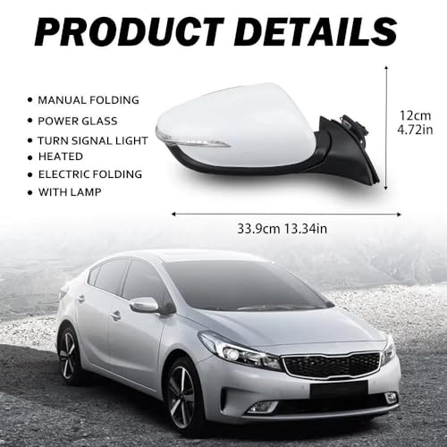 Rétroviseur Kia K3 Forte 8 broches rabattable