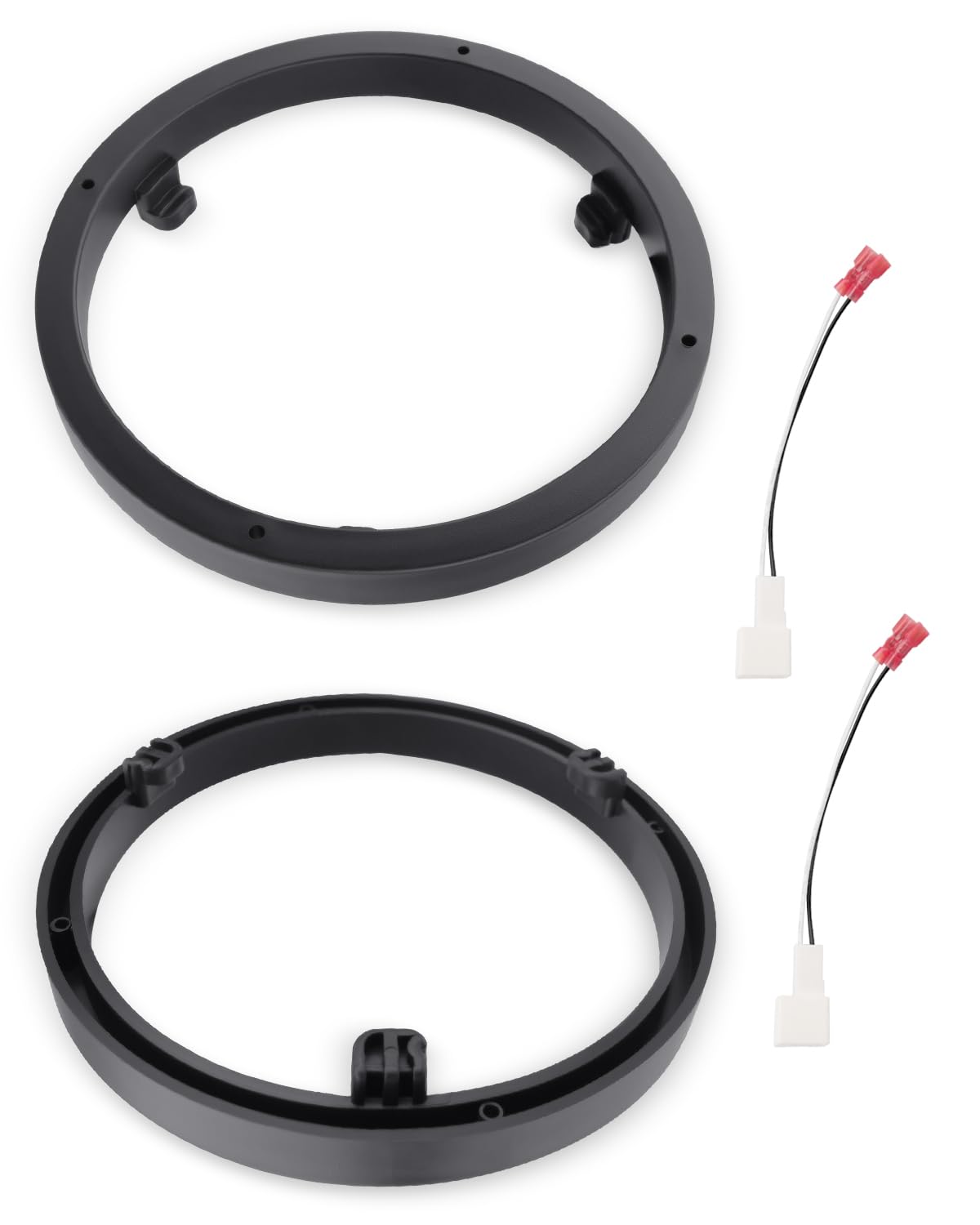 6.5" Speaker Spacer Rings with Speaker Harness Fit for Mitsubishi Lancer Mirage Outlander Eclipse Cross Mirage G4 Onward Car Stereo Speaker Spacer Adaptor Ring Mounting Bracket