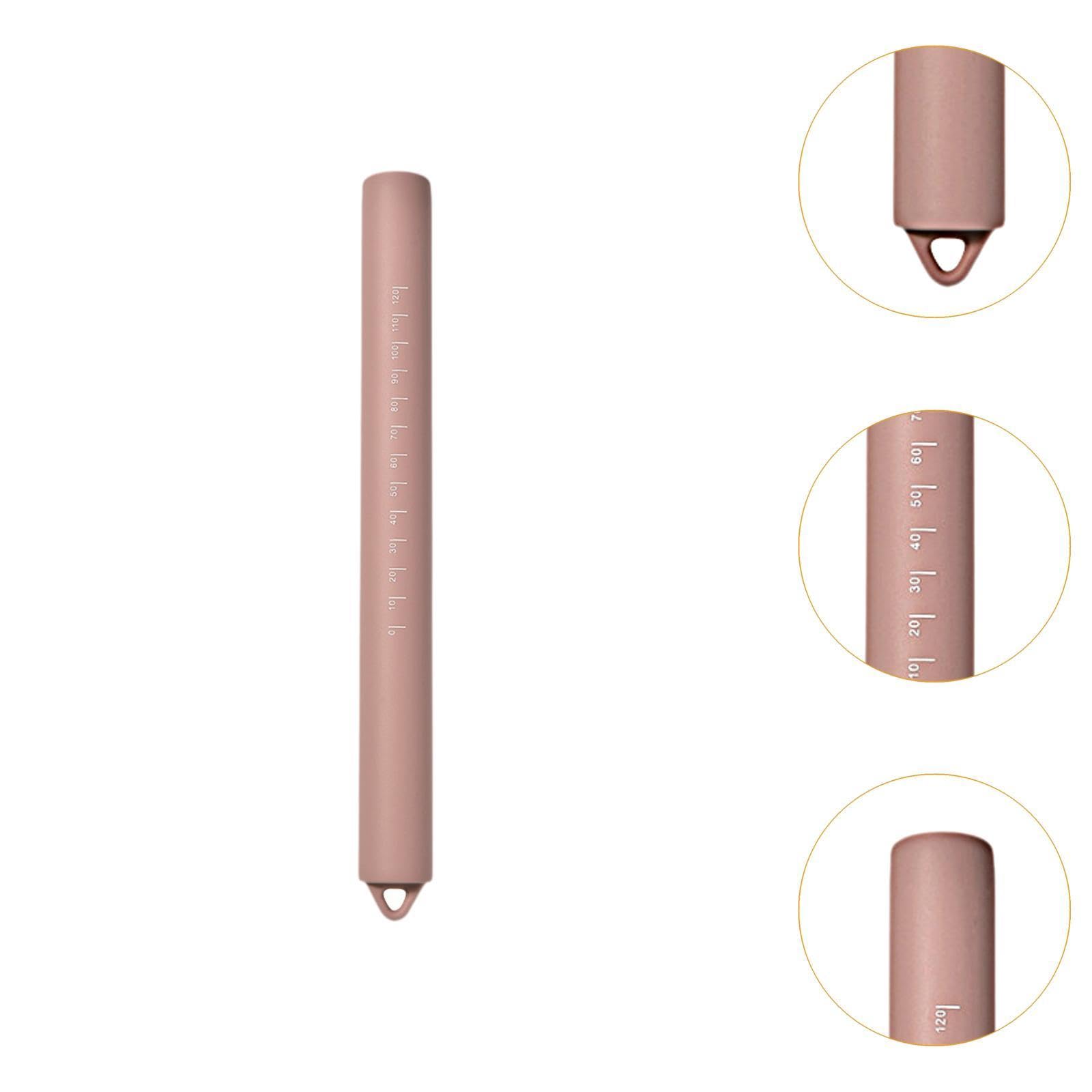 3 in Silicone con Graduata, Utensile Da Cucina, 26 Cm, Impugnatura Comoda, Rullo per Impastare, Bastoncino per Stendere Pasta Frolla, 260mmx26mm