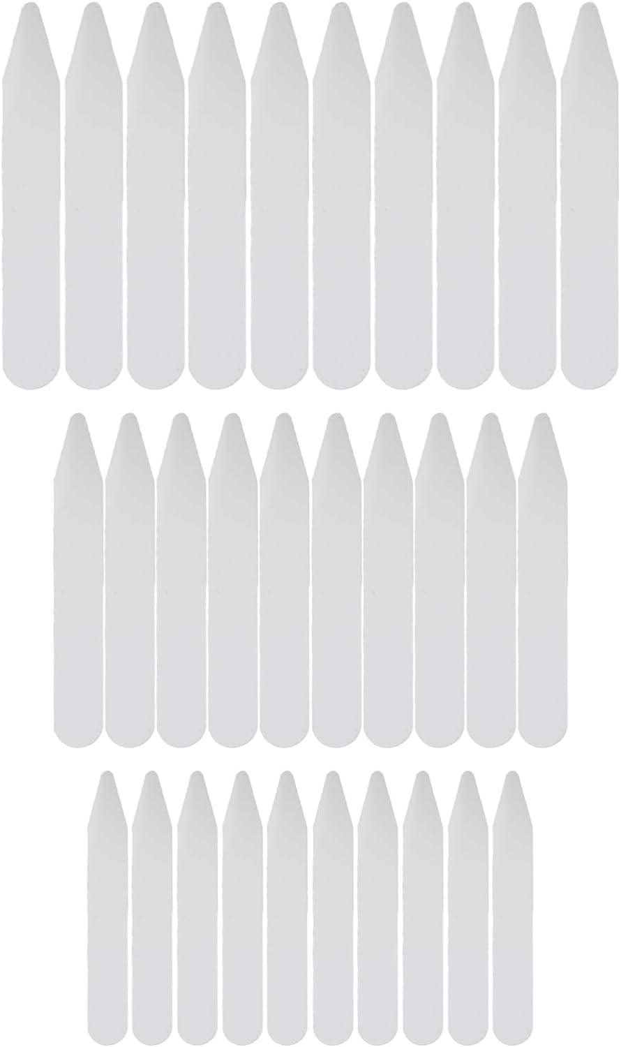 PejlndShirt Collar Stiffeners for Men,30PCS White Plastic Shirt Collar Stays Smooth 3 Size Collar Stiffeners Stiffener Fabric Stiffener Collar Extender for Gents' Wardrobe Organizing Travel Dress Shirt