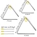 3 Piezas Instrumento Triangular, Triangulo Percusion Instrumentos, Triángulos para Instrumentos Percusión, 4/5/6...