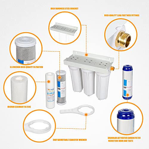 External Rv Filter System Rv Water Filter Store System Install With Bracket, Rv Water Purifier Filtration System Compatible With Rvs And Marines Boats #TOP3