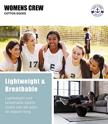 48 Pair Pack of Mens & Womens Lightweight Cotton Crew Socks Bulk, Homeless Donation Cheap, Wholesale Sock 6