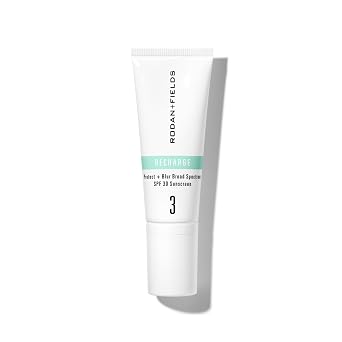 Rodan + Fields RECHARGE Protect + Blur Broad Spectrum SPF 30 Sunscreen | 40mL | Mineral Face Sunscreen & Makeup Primer | Vitamin E, Zinc, Electrolytes, Carnosine | Matte Finish Skin Care | Mineral Face Broad Spectrum Sunscreen & Makeup Primer | Vitamin E, Zinc, Electrolytes, Carnosine | Matte Finish Skin Care