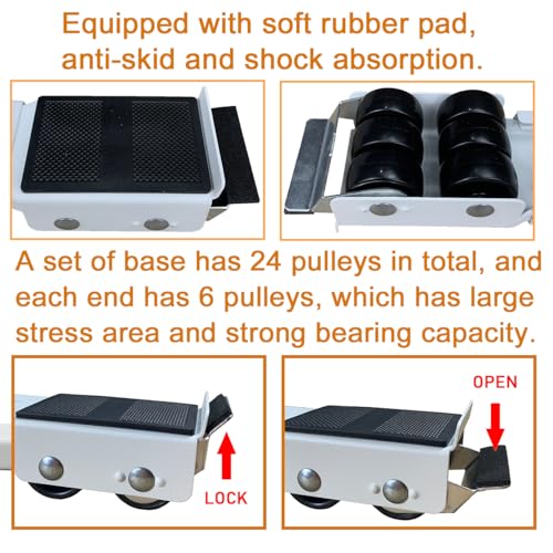 image for Yutianli Heavy Duty Extensible Appliance Roller is Suitable for Washin