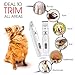 Talis Dog Nail Grinder and Electric Trimmer Hair Clippers Nail Kit for Cats, Dogs, Rabbits, Birds Electric Trimmer for Small, Large Pets Dog Grooming Kit Pet Supplies for Grooming Dog Hair Clippers