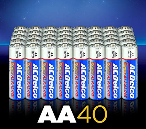 Powermax Usa Acdelco Alkaline Batteries Ac265 9V 12Pk & Alkaline Aa Batteries Ac232 1.5V 40Pk Single Use #TOP5