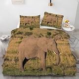 Funda Nórdica Cama 135 Van Turco Funda Edredon 200x220 Microfibra Suave, Ropa de Cama Animals 3 Piezas - Funda Nordica Van Turco y 2 Funda de Almohada 50x80 con Cremallera