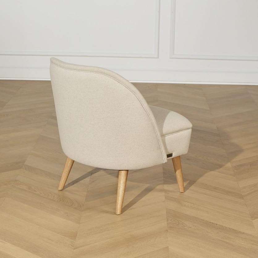 Robin des bois - MIA : Fauteuil en chêne et Lin Beige