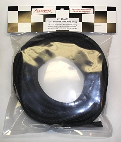 Fastronix Black Flex Braid Wire Wrap (1/4" X 20') - Thumbnail 2