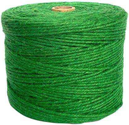 ANSIO Jute Twine, 500 feet Jute String 6 ply 3mm Thickness, Jute Rope for Decoration Garden Floristry DIY Arts Bundling Crafts & Wrapping - Brown