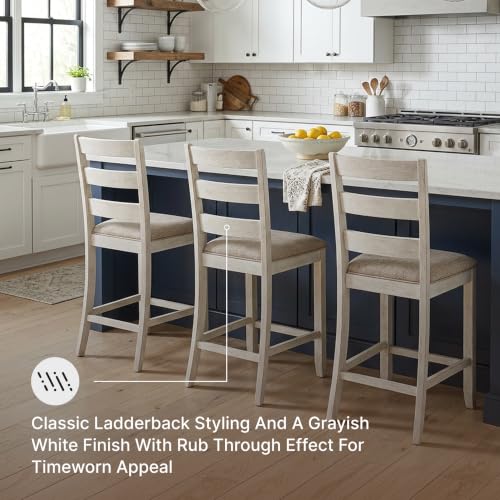 Signature Design by Ashley Counter Height Barstools, Set of 2, Farmhouse - image 5