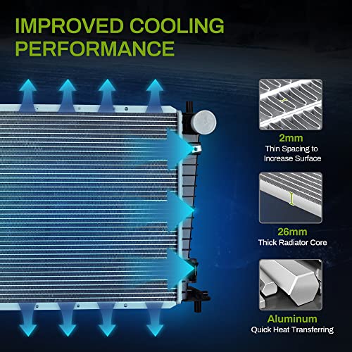 AUTOSAVER88 Radiator Compatible with 1999-2004 Ford F150 1999-2003 F-250 F-350 1999-2001 Expedition Lincoln Navigator 4.2L 4.6L 5.4L (Without Towing Package) by AUTOSAVER88 - Image 4