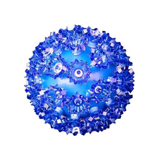 Novelty Lights LED 6in 50 Light Starlight Sphere, Blue, Ornament Ball Light, 5ft Hanging Cord with S Hook, 12ft Power Cord with Stackable Plug, Commercial Grade