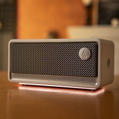 Image of Edifier ES60 Bluetooth Speaker, 9H Playtime, IP66, Ambient Light, Ivory