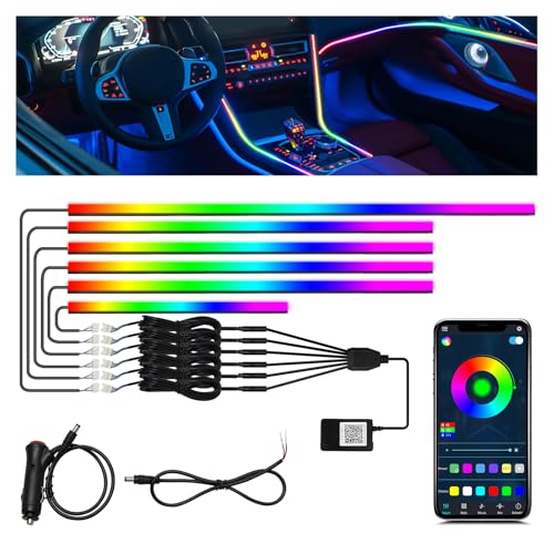Interior Car LED Strip Lights with App Control