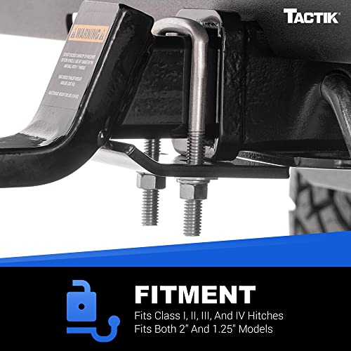 Tactik Hitch Tightener Anti Rattle Stabilizer - Anti Rattle Hitch Tightener - Hitch Stabilizer For 1.25" To 2" Hitches - Prevents Rattle On Hitch Mount Trailers, Cargo Carriers, Bike Racks And More #TOP4