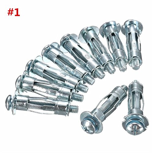 Generic 10Pcs Stainless Steel M6 Anchors Expansion Bolt Screw Cavity