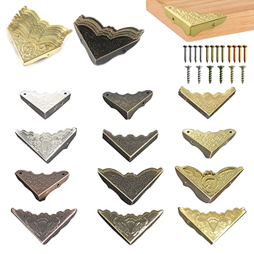 Eckenschutz Aus Metall (Bronze) – 30 Stück, 5,5 X 3,9 Cm, Für Bücher, Alben, Schmuckkisten & DIY-Projekte
