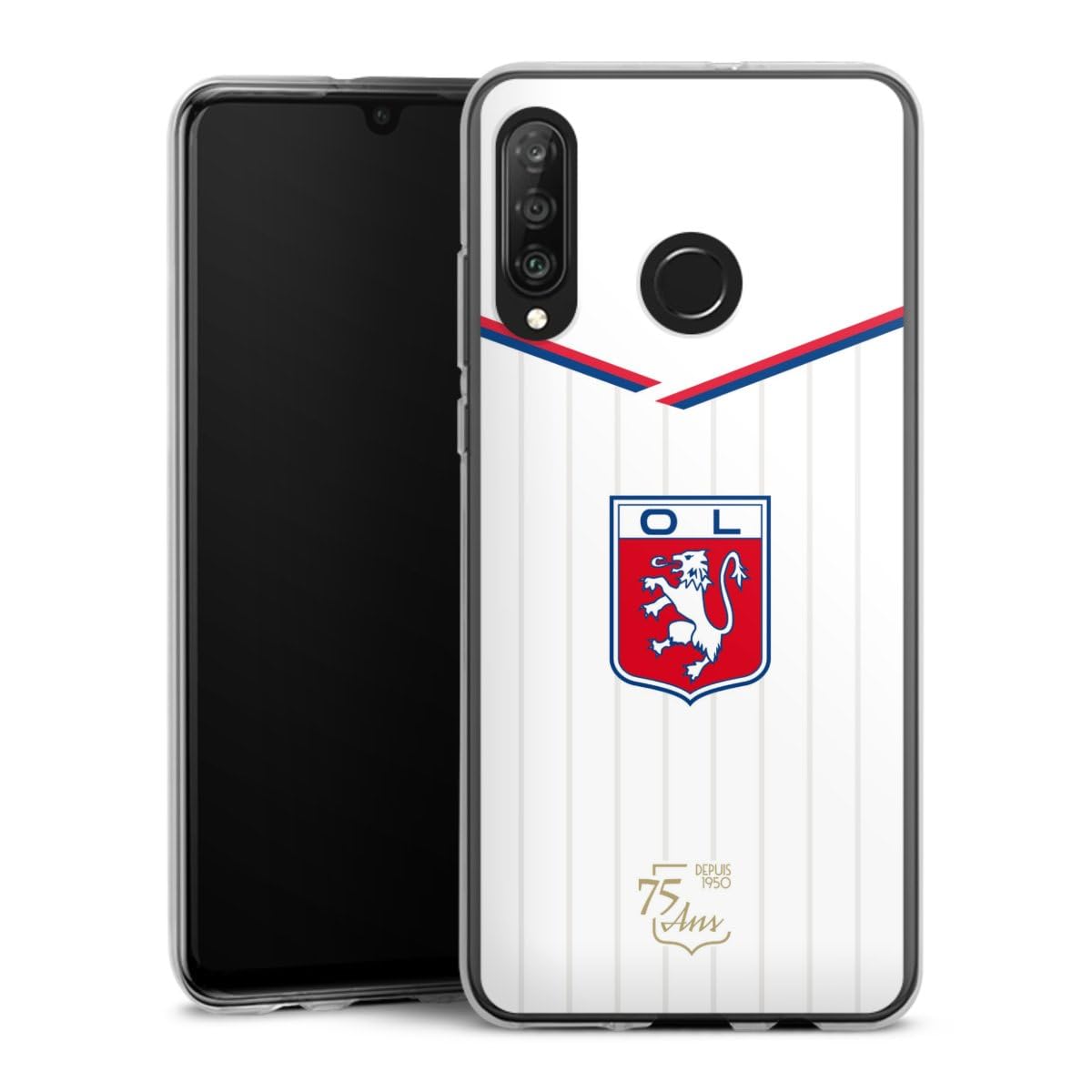 Etui silicone Huawei P30 Lite Olympique Lyonnais antichoc