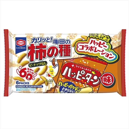 限定★亀田製菓 柿の種 ハッピーターン味 ★120g ×12袋★ Amazon.co.jp: 亀田製菓 亀田の柿の種ハッピーターン 120g : 食品