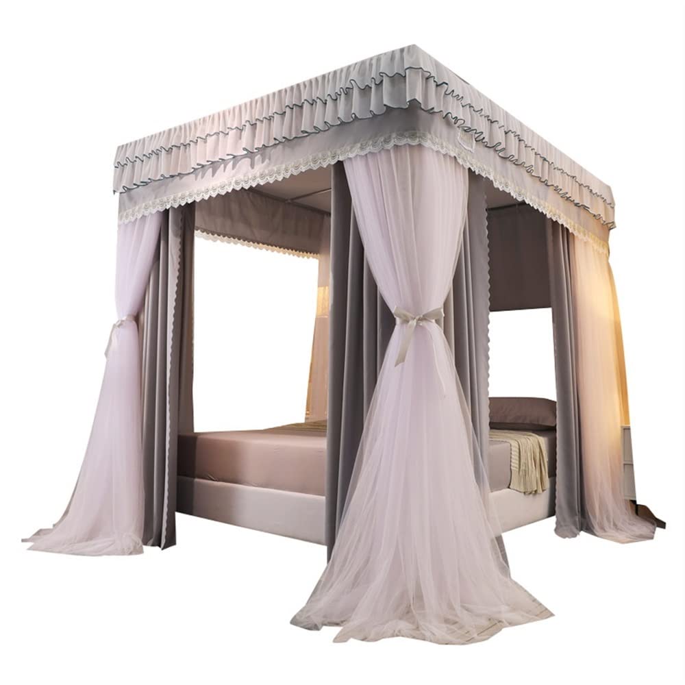 Moustiquaire de lit double et simple avec support en métal Style 4 dim 180x220x200cm