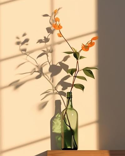 Miniatura 20 de Tucocoo Bumbers - Pintura de amapola roja para adultos, pintura abstracta de amapola por números, pintura acrílica, lienzo, graffiti, flores rojas