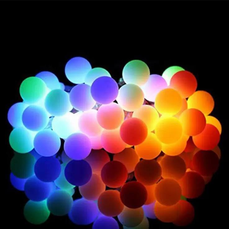 One94Store 36 Milky Ball LED Curtain String Lights – 12 Meter Silicone Ball Fairy Lights for Window, Festival, Diwali, Christmas, Wedding, Party & Home Decoration (Made in India, Multicolor)